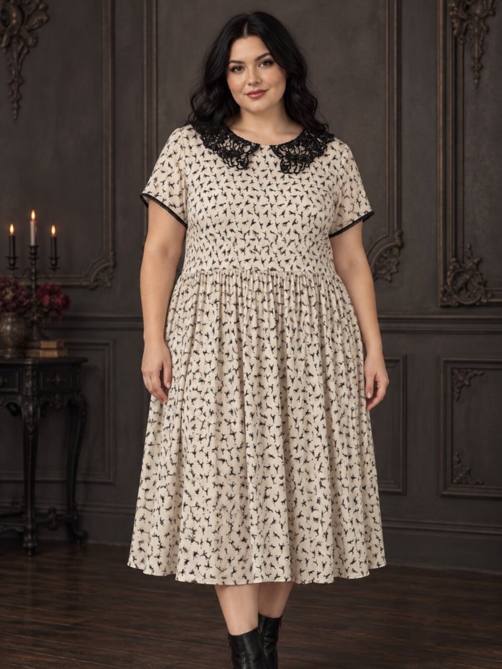 Hot Topic x Penny Dreadful Scorpion Babydoll Dress Size 2 2X Goth